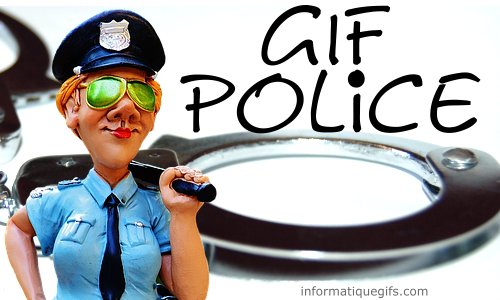 Gif police nationale et municipale, Gifs policier et vehicule